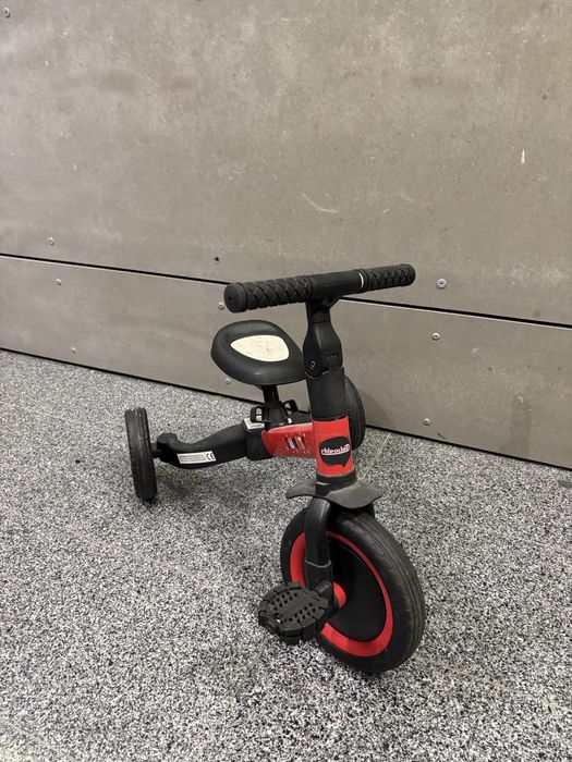 Балансно колело - тип Триколка 2 в 1 Chipolino - Смарти, червено-черна