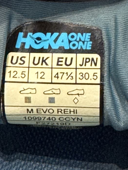 Маратонки HOKA EVO REHI .Номер 47.5