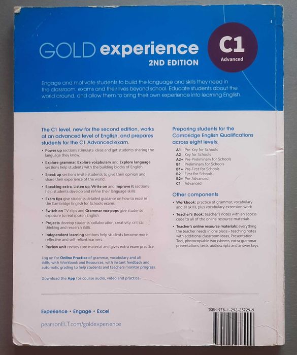 Pearson Gold Experience C1 Advanced 2nd edition - Английски език