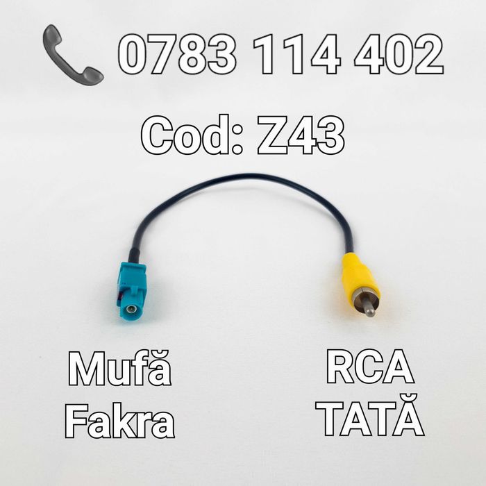 Adaptor Video–Mufa Camera Marsarier–VAG–12 / 26 Pini–Fakra–Z24–Z37–Z43