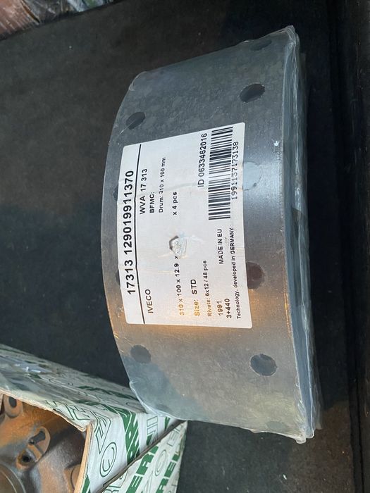 Части за ивеко 5912,4912,3510,водна помпа висящ лагер накладки