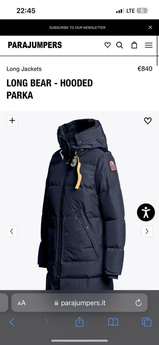 Дамско пухено яке : Parajumpers Long Bear Parka M