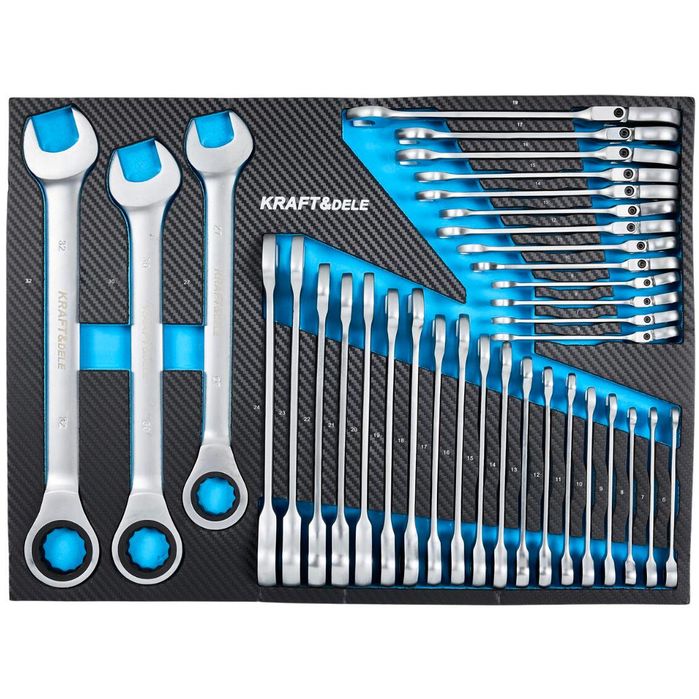 Dulap de scule pentru atelier, echipat, 12 sertare, 501 piese, Kraft