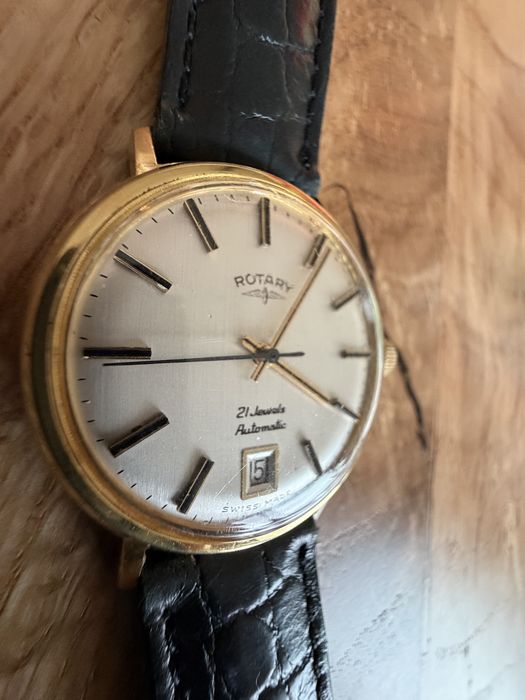 Ceas rotay automatic placat cu aur