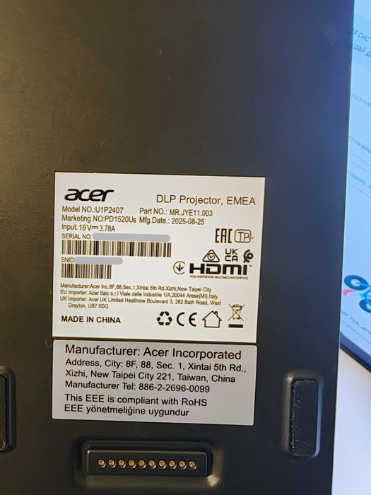 Проектор Acer PD1520Us