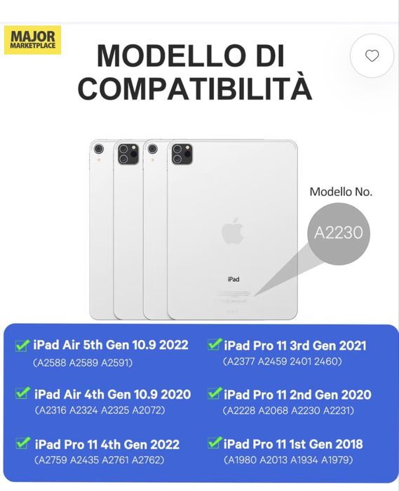 Husa iPad Air/Pro 11' M2/M3 cu tastatura si touchpad