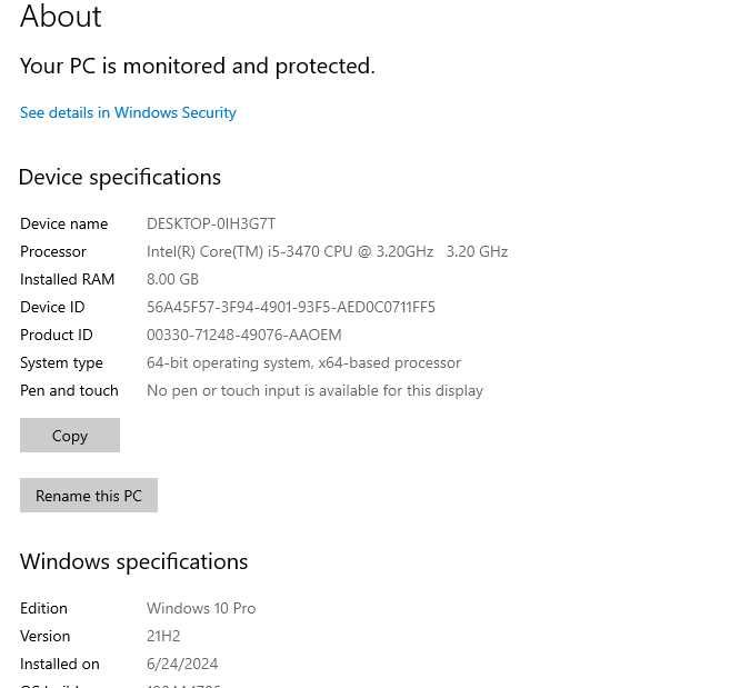 Четириядрен компютър Lenovo с Intel i5-3470, 8GB RAM и Windows 10, SFF
