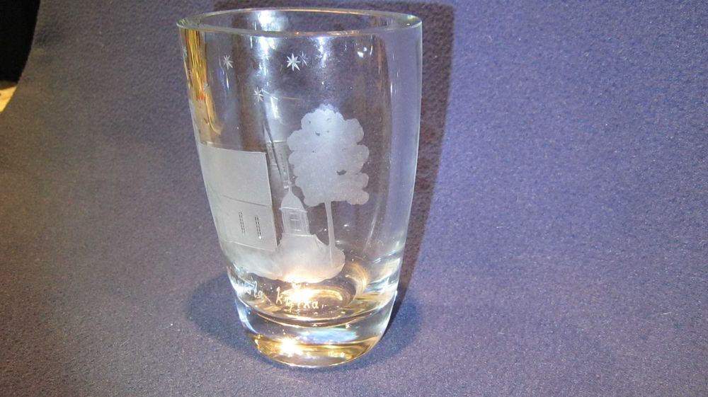 Pahar/Cupa/Pocal/sticla presata ORREFORS KOSTA BODA,Suedia.Manuf.