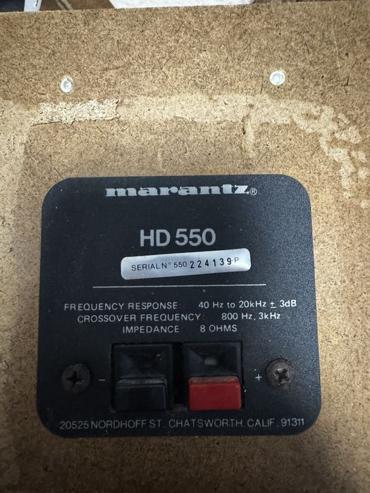Marantz HD 550. Woofere, Mediu,Super tweeter + filtre. Made in Japan
