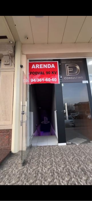 Arenda Kokcha podval 90 kv , 20 yildan beri playstation ishlidi