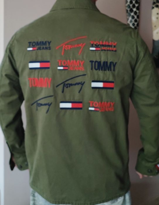 Военно Tommy Jeans TJM CARGO JACKET мъжко яке military Style зелено Хл