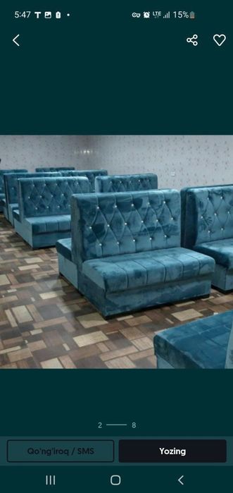 kafe va restoranlar uchun mebellar bor