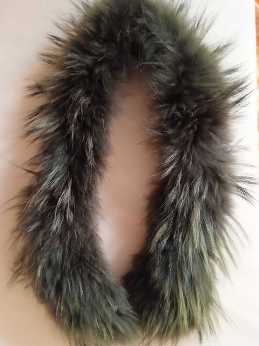 Яка от стествен косъм, сребърна норка