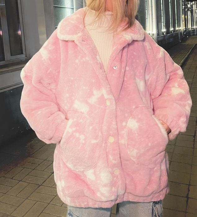 Утеплённая шуба-бомбер Befree (oversize) Y2k