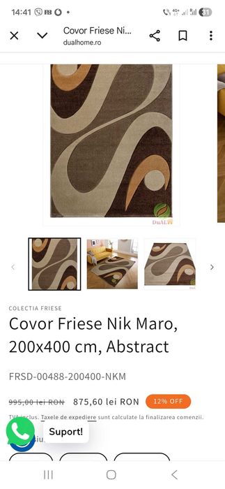 Covor Mare De Vanzare!!!