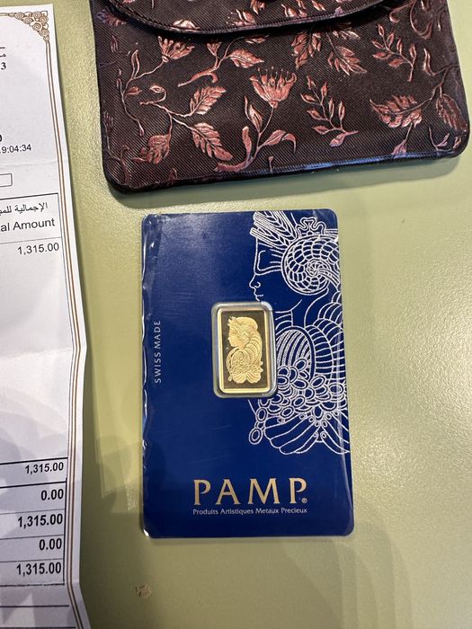 Lingou aur 5gr 24K PAMP nou cu acte pret fix!