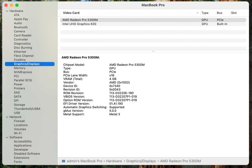 Продавам Apple MacBook Pro 16" 2019 i9/32GB DDR4/512GB SSD/5300M