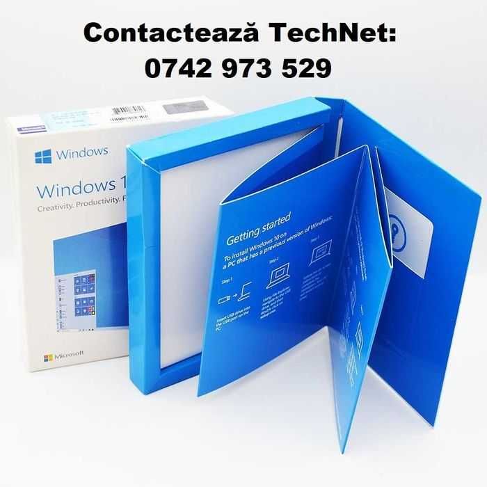 Stick bootabil - WINDOWS 10 HOME sau PRO cu licenta originala RETAIL