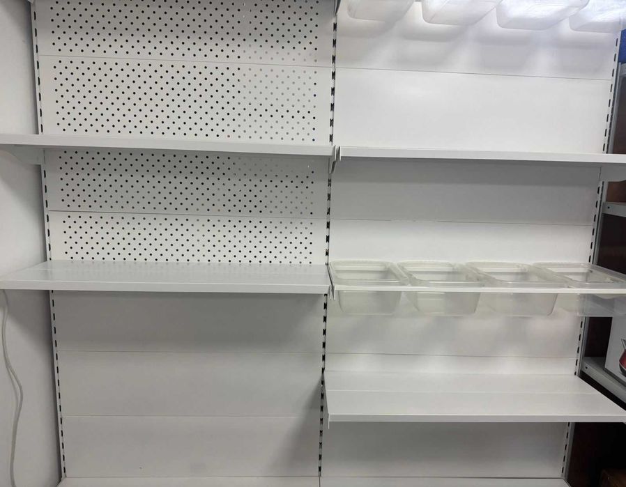 Стеллаж металлический с полками цена за 2 штуки