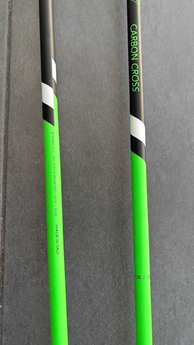 Bete / bastoane de schi GABEL Carbon Cross verde mat 125 cm