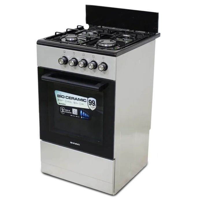 Продам газовую кухонную плиту Shivaki Ottima 50G серого цвета