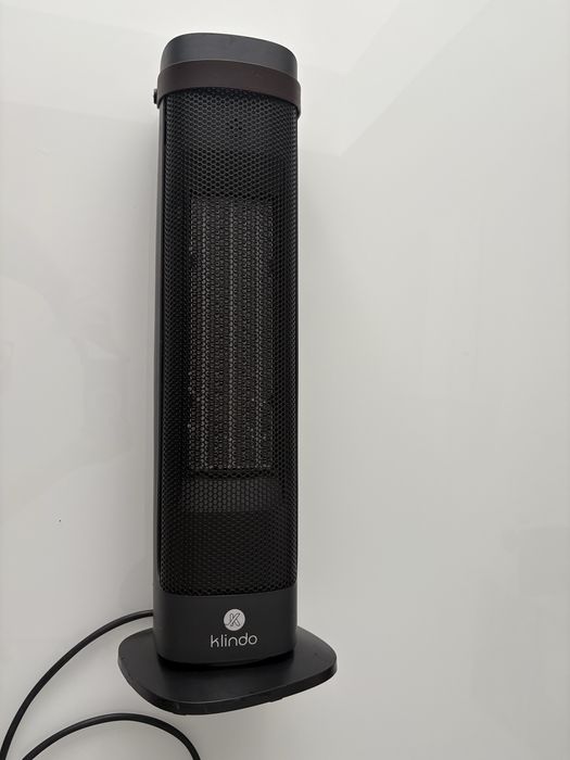 Aeroterma turn Klindo KTC2000-21, 2000W, 2 trepte de incalzire, Negru