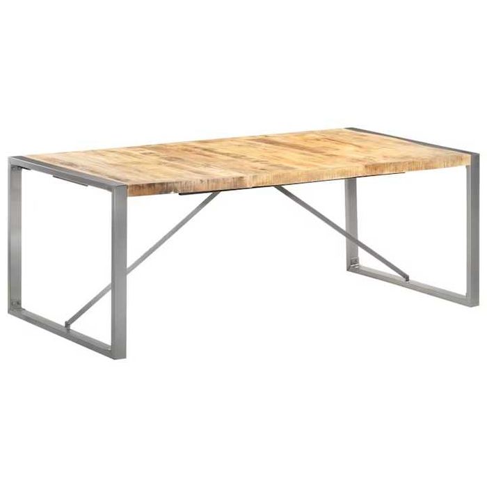 Masa de bucatarie vidaXL 200 x 100 x 75 cm lemn masiv de Mango Exotique IKEA KIKA JYSK Kitchen Table Exotic Dinner Natural Premium Noua Mobexpert