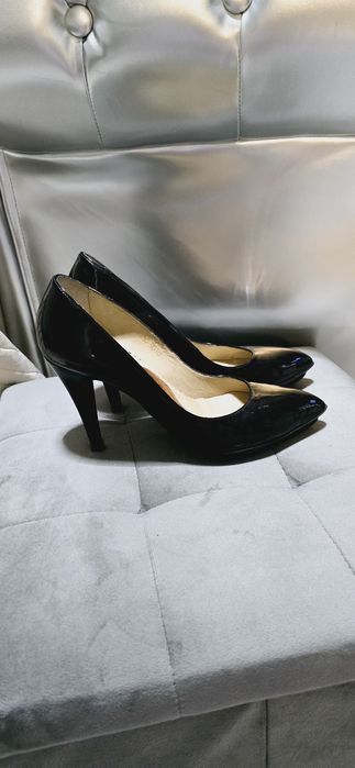 Pantofi guban piele lacuita