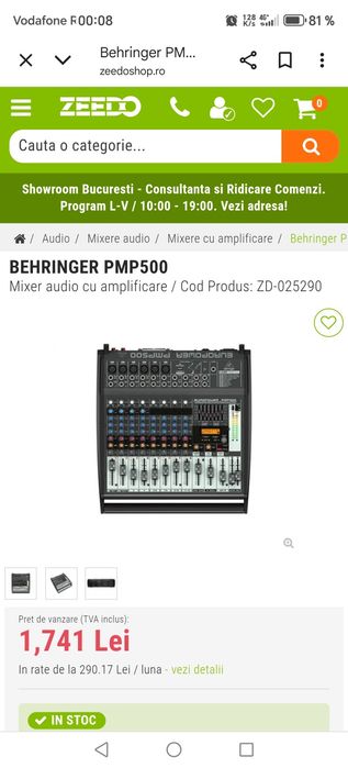Behringer pmp 500 wați