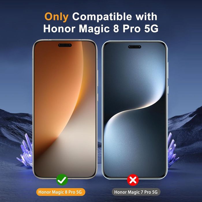 Матов privacy хидрогел протектор за дисплей за honor magic8 pro - anti