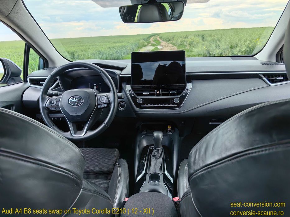 Sistem adaptare scaune de Audi A4 B8 pe Toyota Corolla E210 (12 / XII)