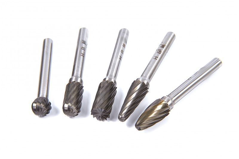 Комплект от 5 фрези от твърд карбид hbm