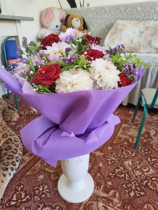 Живые цветы букеты из дома