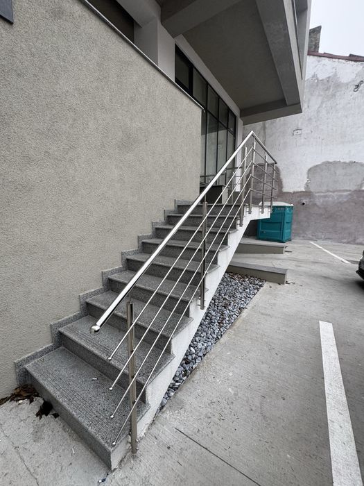 Balustrada din inox -inox cu sticla