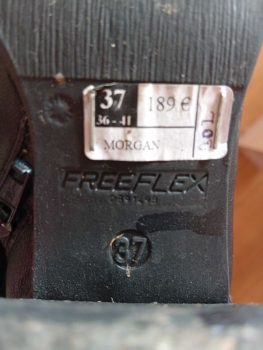 Кожени ботушки с дебел ток