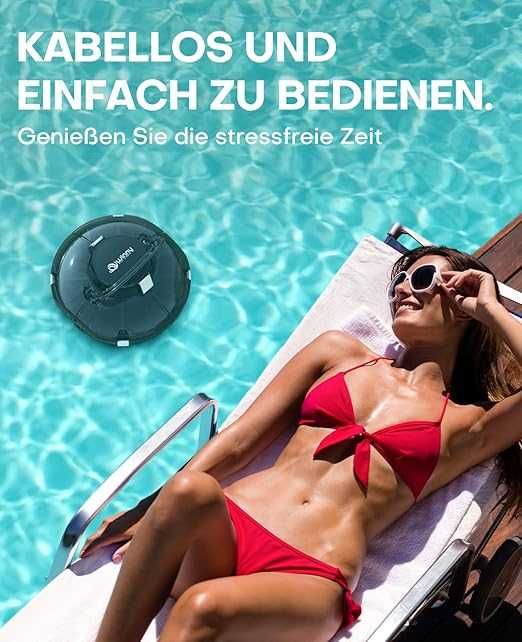 Robot curatare piscina Winny Pool, Cordless, Autonom 75 min