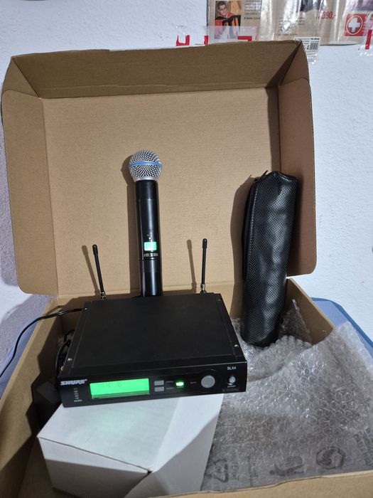 Microfon Shure SLX4 cu Beta 58
