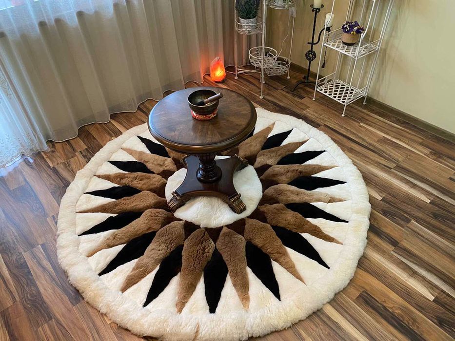 Килим от Алпака. Естествена кожа