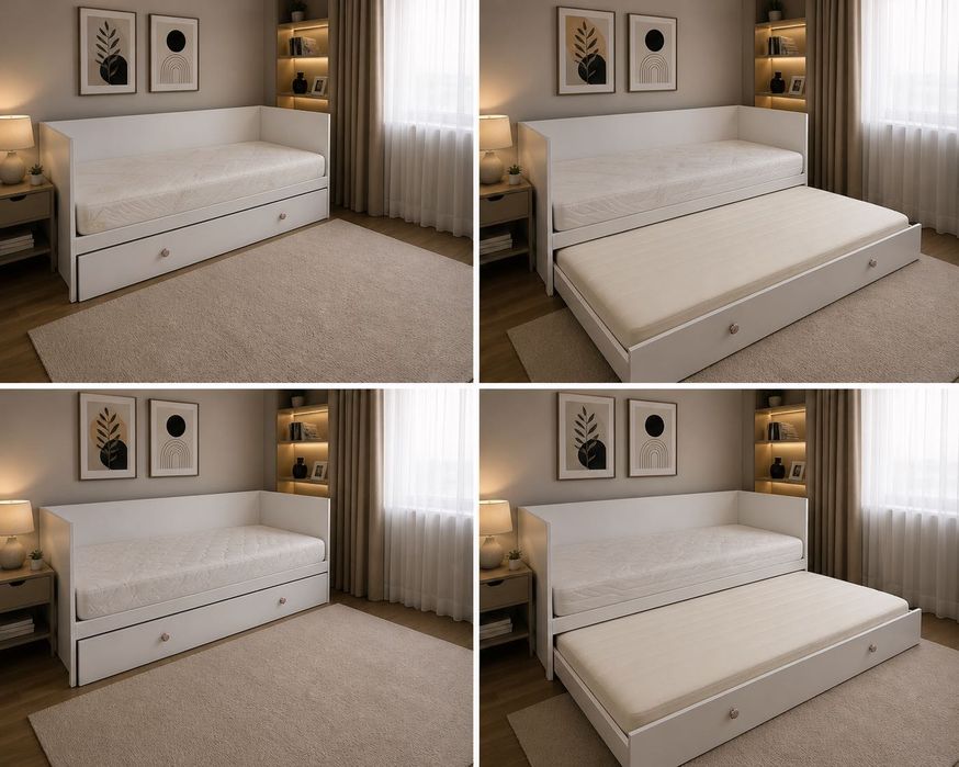 Pat mdf cu saltele incluse divan
