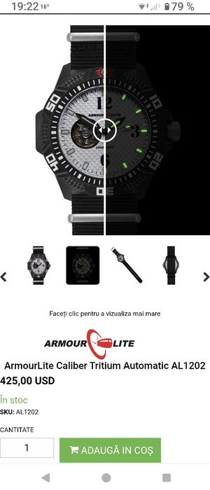 Vand ceas Armour Lite