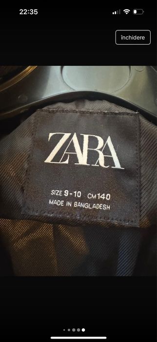 Geaca bomber baieti zara