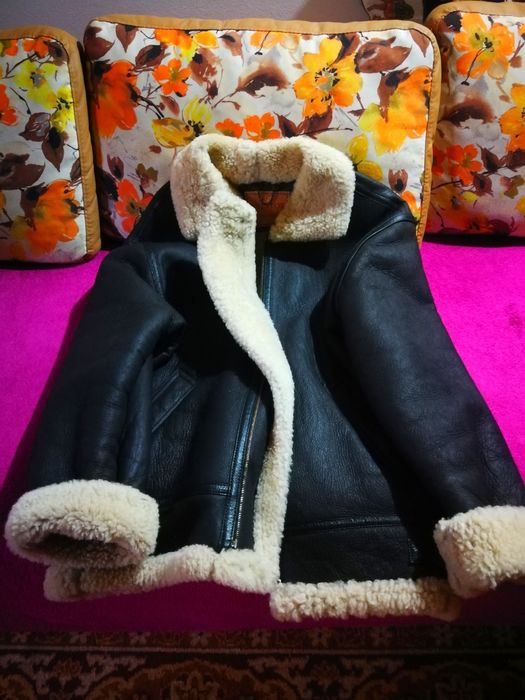 Cojoc piele/blana B-3 Flight Bomber Pilot Aviator Shearling Ww2