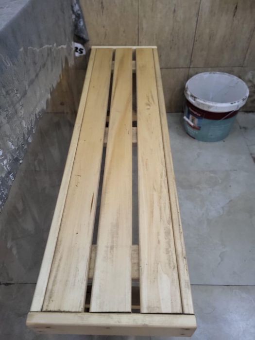 Лавочка для сауны деревянные