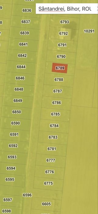 Teren de vânzare – 613 mp – Sântandrei, Bihor – Zona Dodo