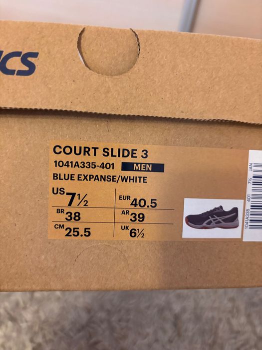 Тенис обувки ASICS court, номер 40.5, 25.5см