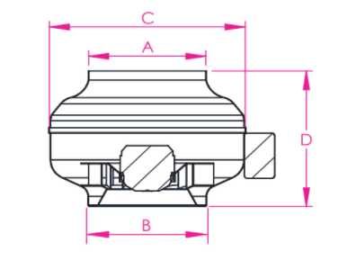 Канален вентилатор ф315 метален