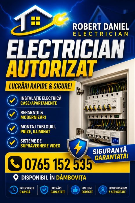 Electrician – Instalații electrice corecte, sigure și durabile!