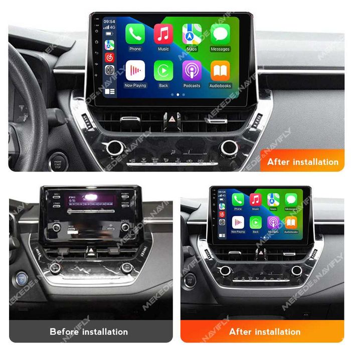 NAVIGATIE ANDROID 14 Toyota COROLLA 2018 - 2020 1/8 Gb CarPlay