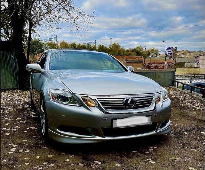Губа накладка на бампер lexus gs350 190 рест