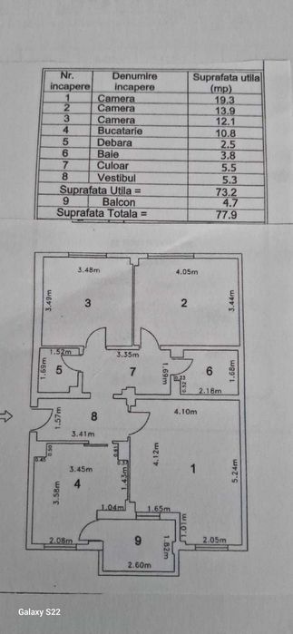 Apartament 3 camere centru - Bragadiru
